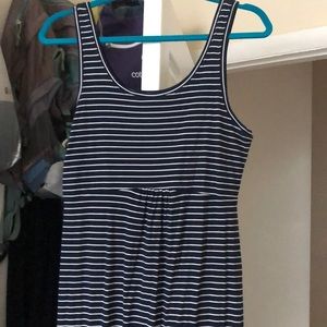 Columbia Navy Striped Maxi Dress